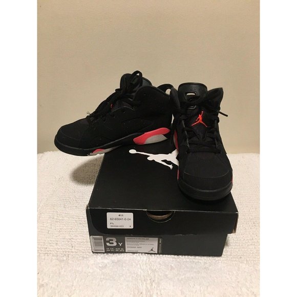 Nike Air Jordan 6 Retro Basketball Shoes - Size 3Y - Picture 4 of 6